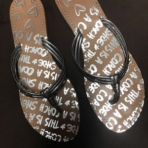 Coach Pewter Sandals